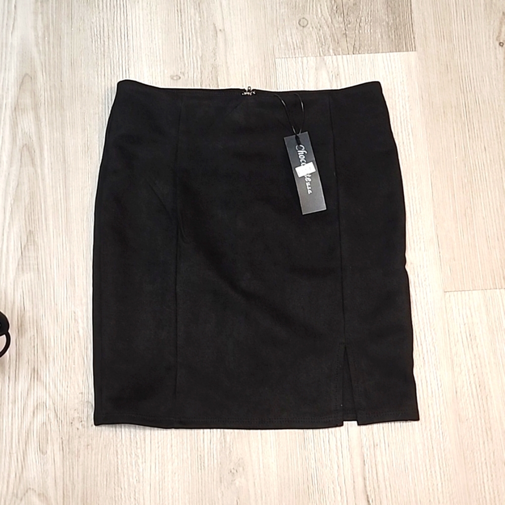 Brand new SMALL BLACK SUEDE SKIRT